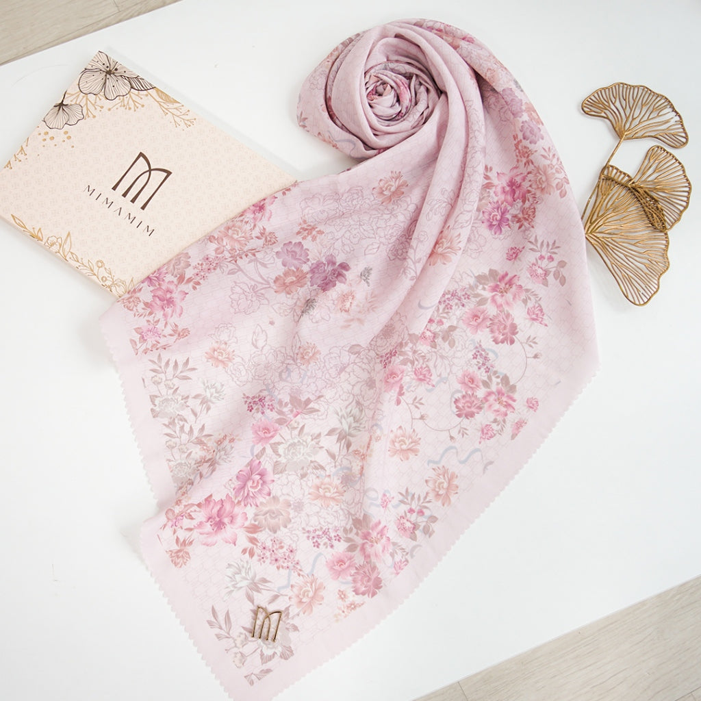 Felora Embossed Printed Scarf