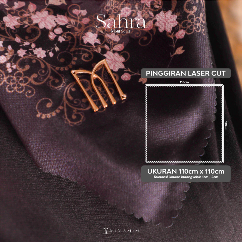 Sahra Embossed Printed Scarf