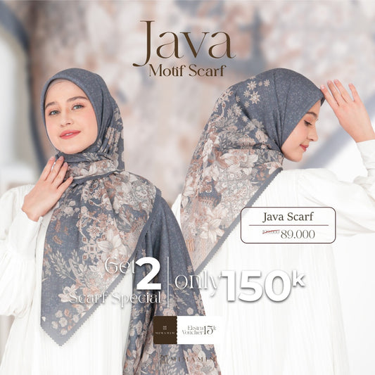 Java Embossed Printed Scarf