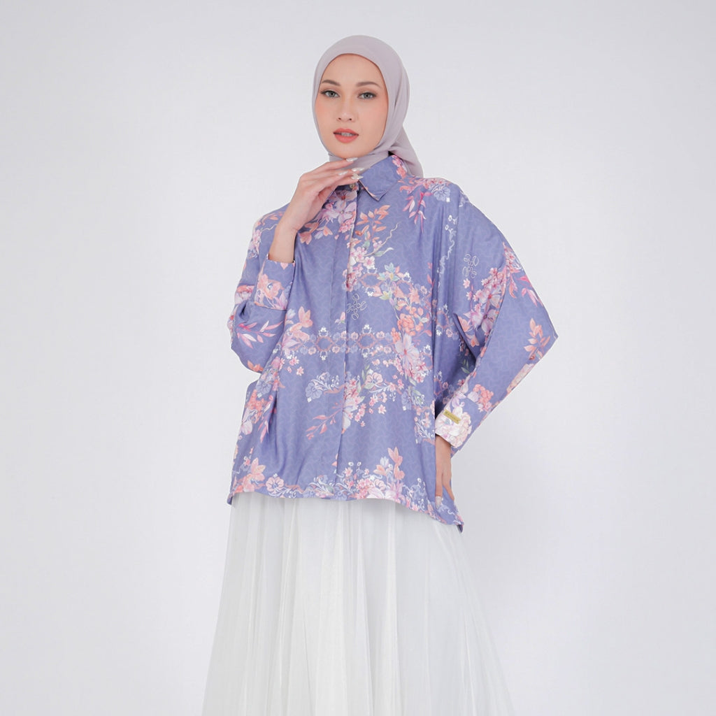 Blouse Alesha Oversize Silk Printed
