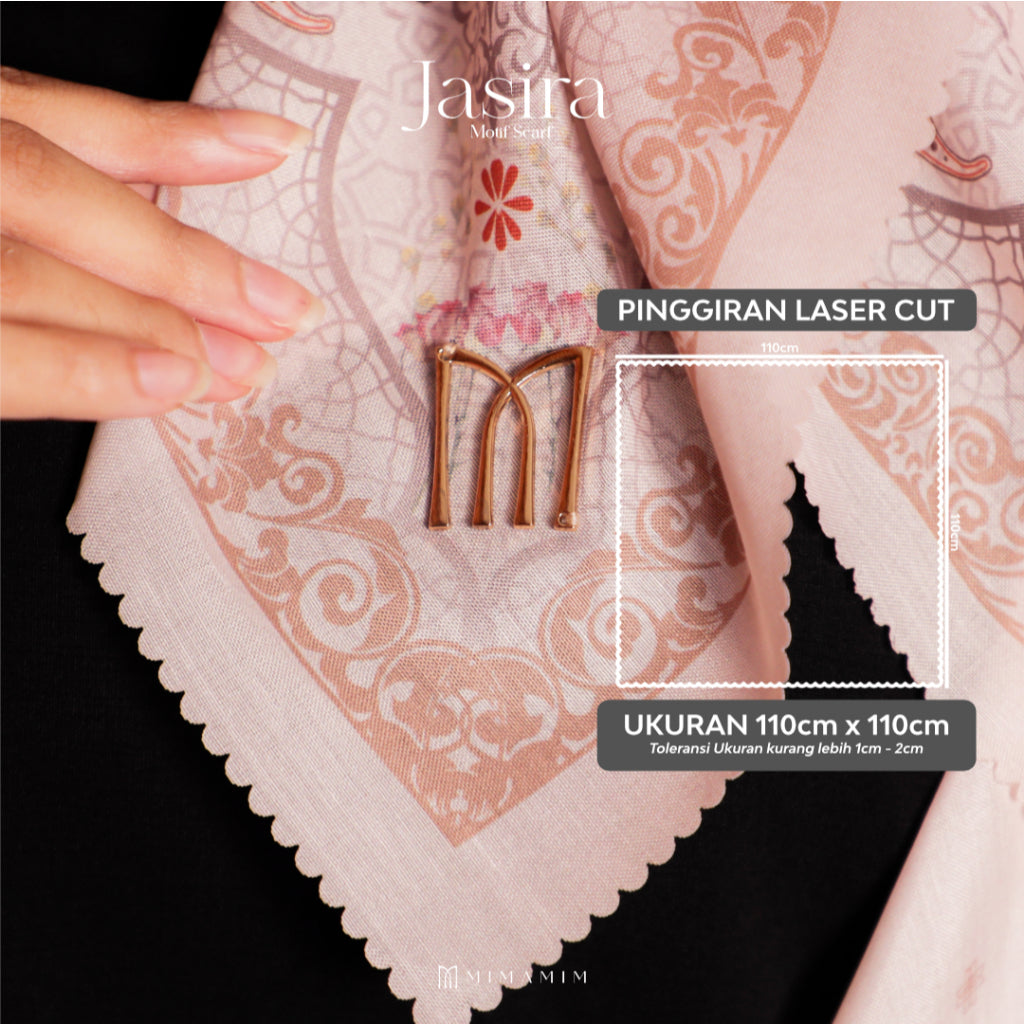 Jasira Embbosed Printed Scarf