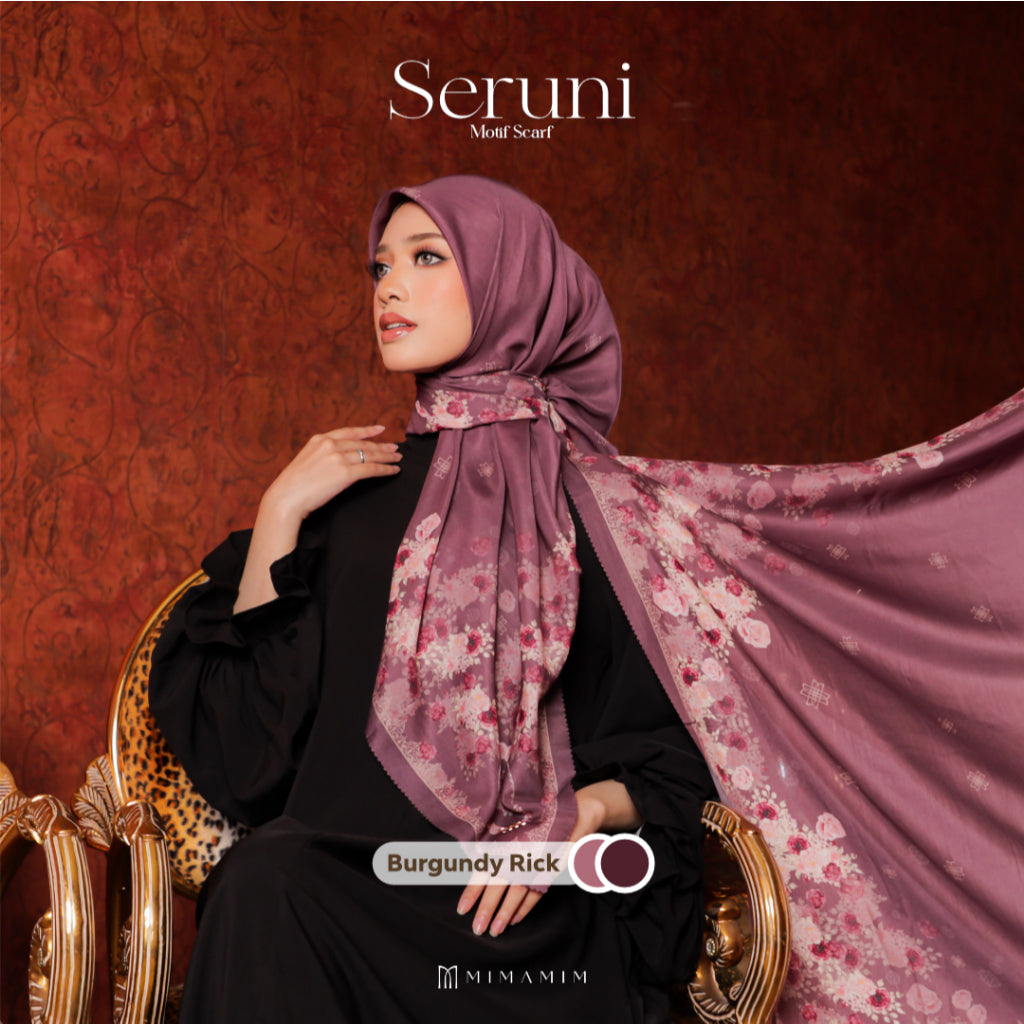 Seruni Embossed Printed Scarf