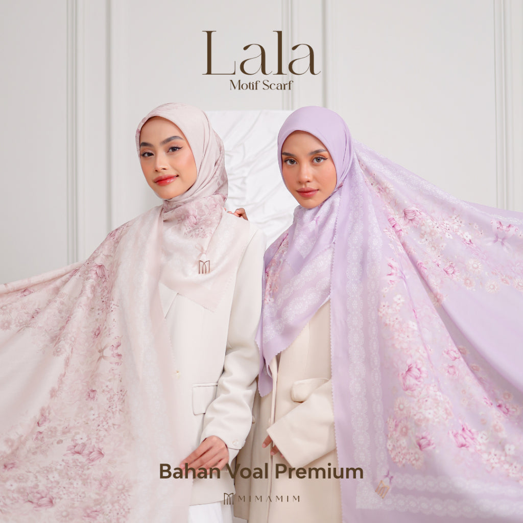Lala Embossed Printed Scarf