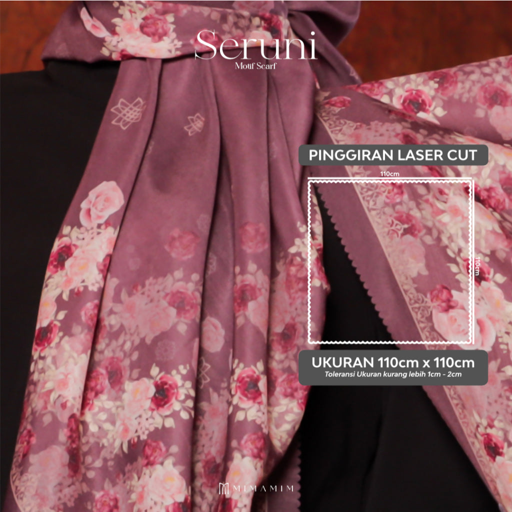 Seruni Embossed Printed Scarf