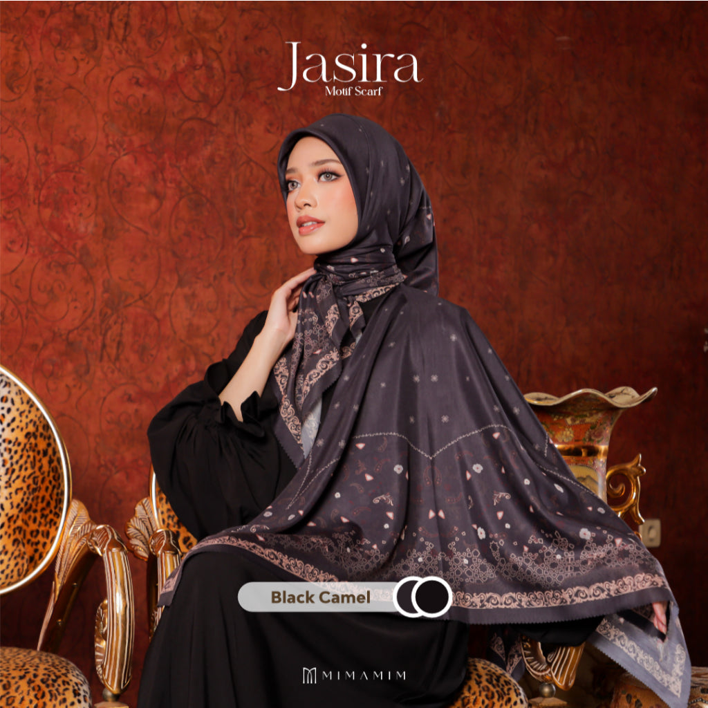 Jasira Embbosed Printed Scarf
