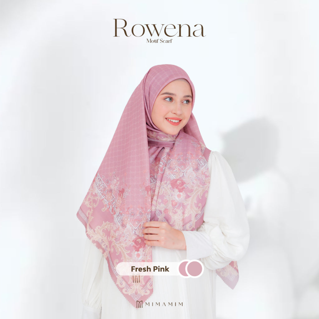 Rowena Embossed Printed Scarf