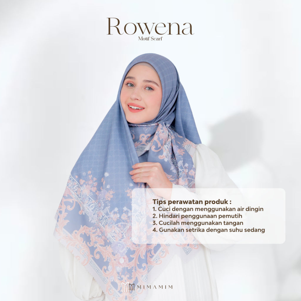 Rowena Embossed Printed Scarf