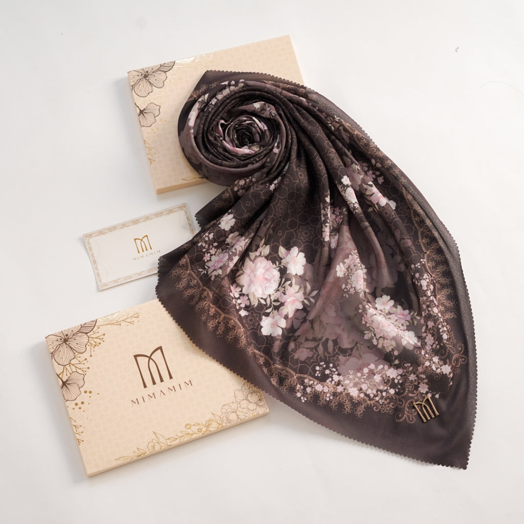 Sahra Embossed Printed Scarf