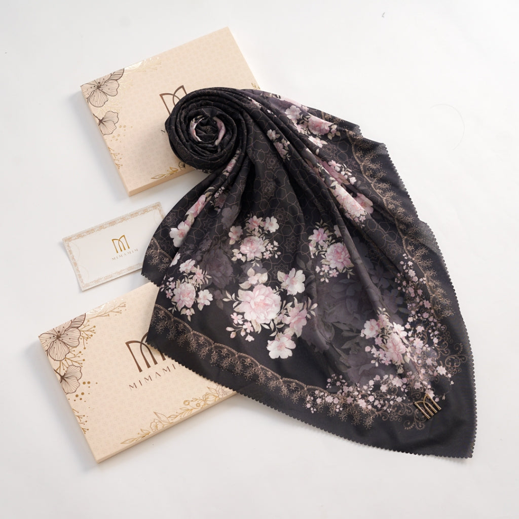 Sahra Embossed Printed Scarf