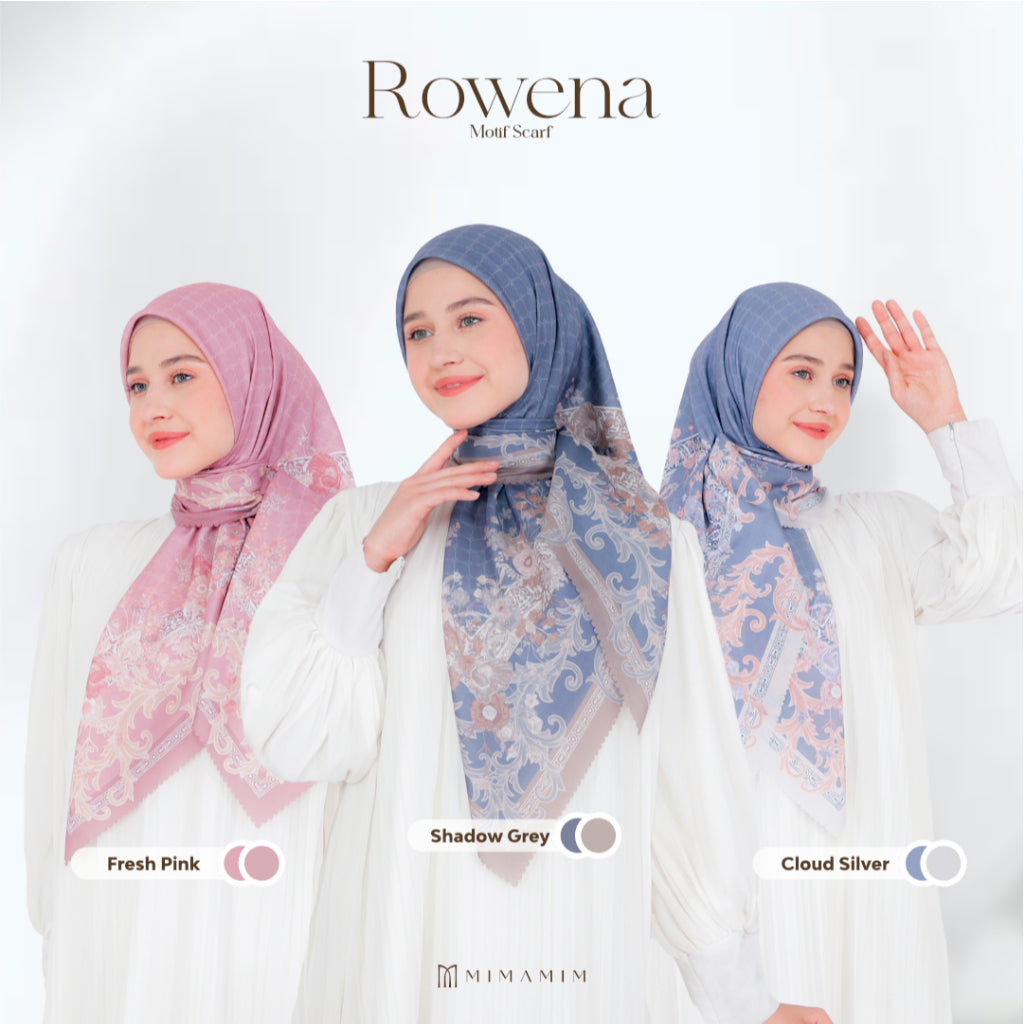 Rowena Embossed Printed Scarf