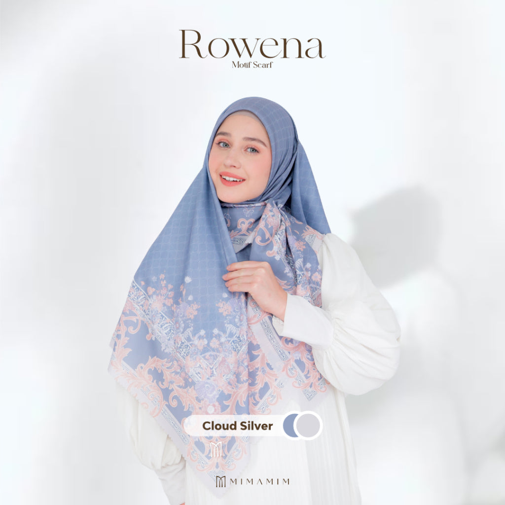 Rowena Embossed Printed Scarf