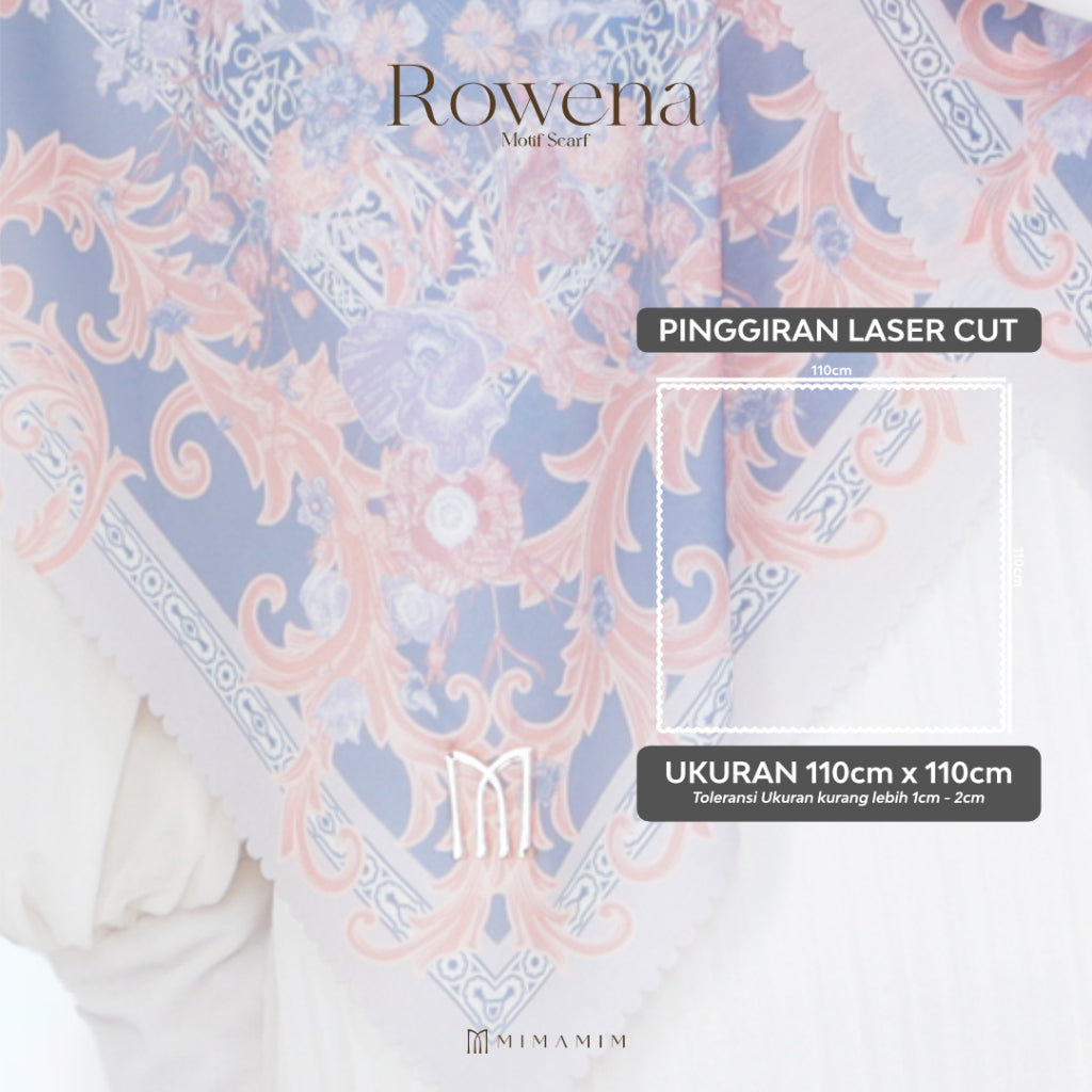 Rowena Embossed Printed Scarf