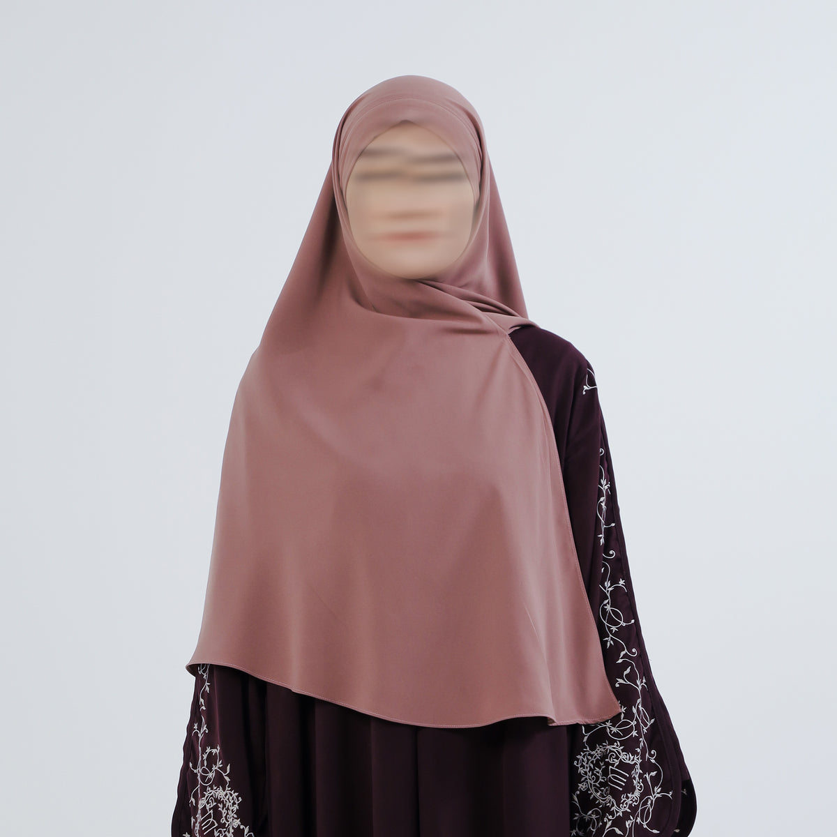 Bushra Khimar Chestnut Bandana Instan (Khiban)