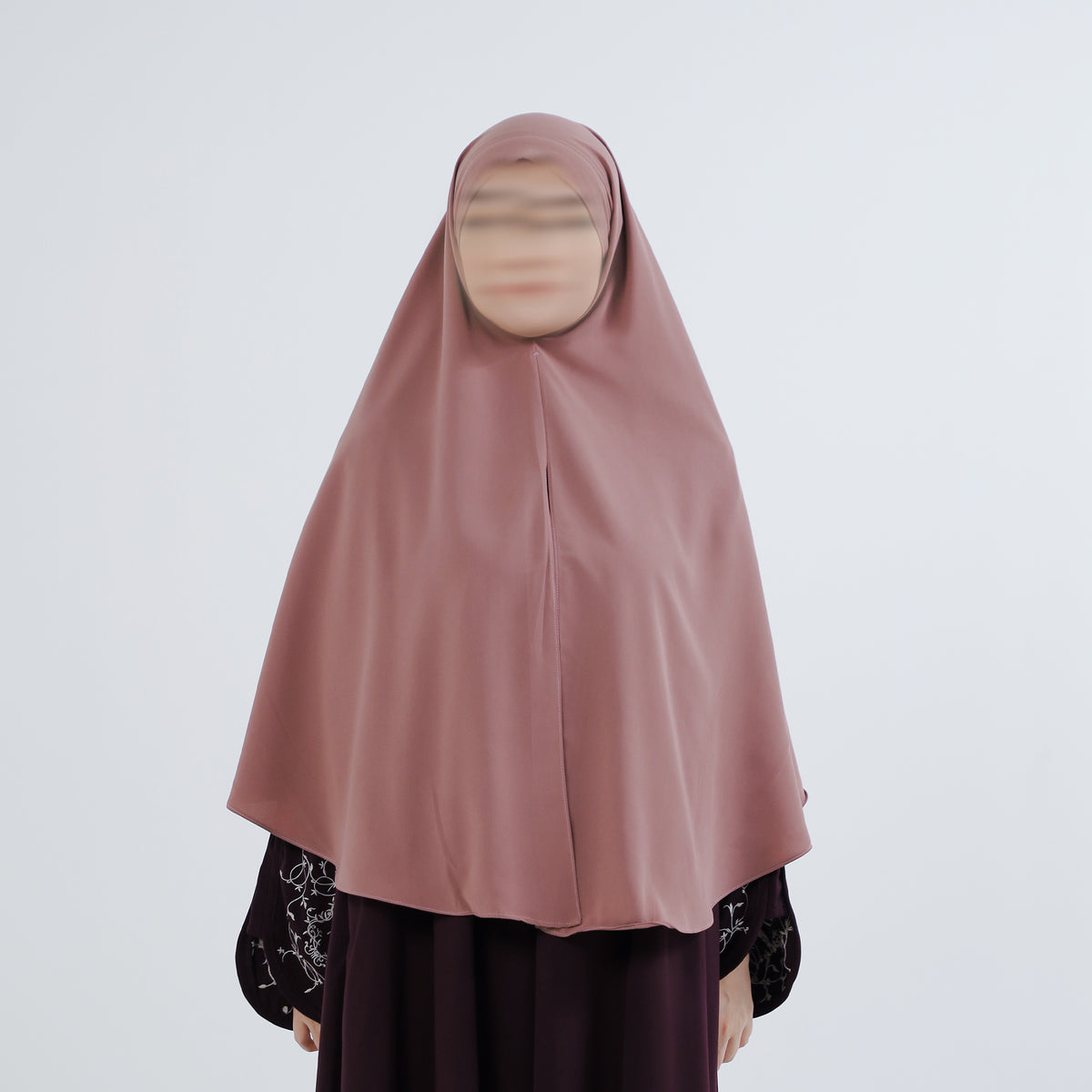 Bushra Khimar Chestnut Bandana Instan (Khiban)