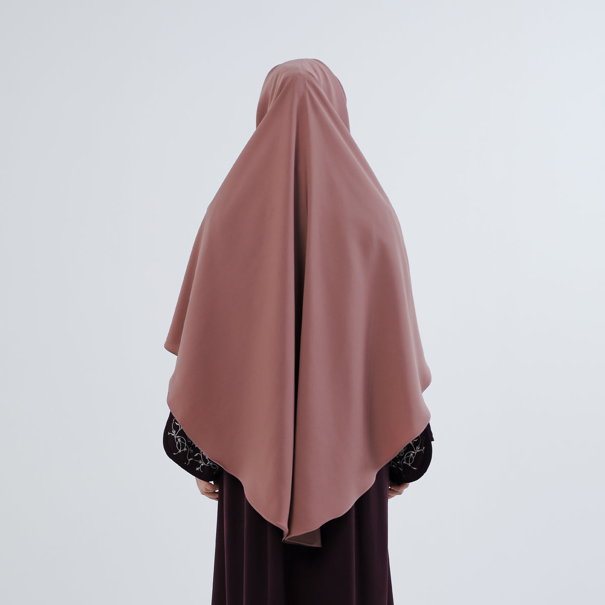 Bushra Khimar Chestnut Bandana Instan (Khiban)