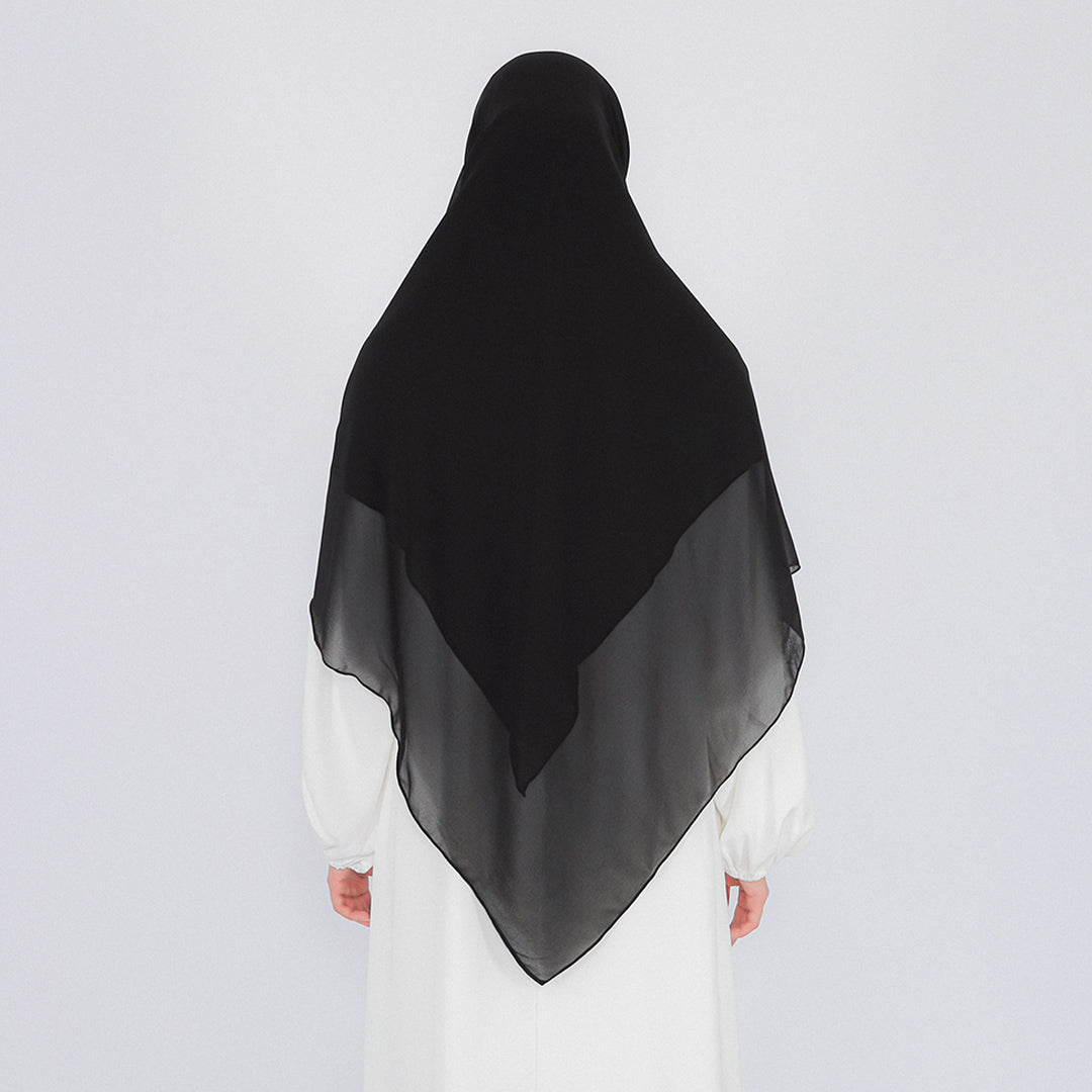 Long Khimar Instan Square Inner Double Layer Hayfa