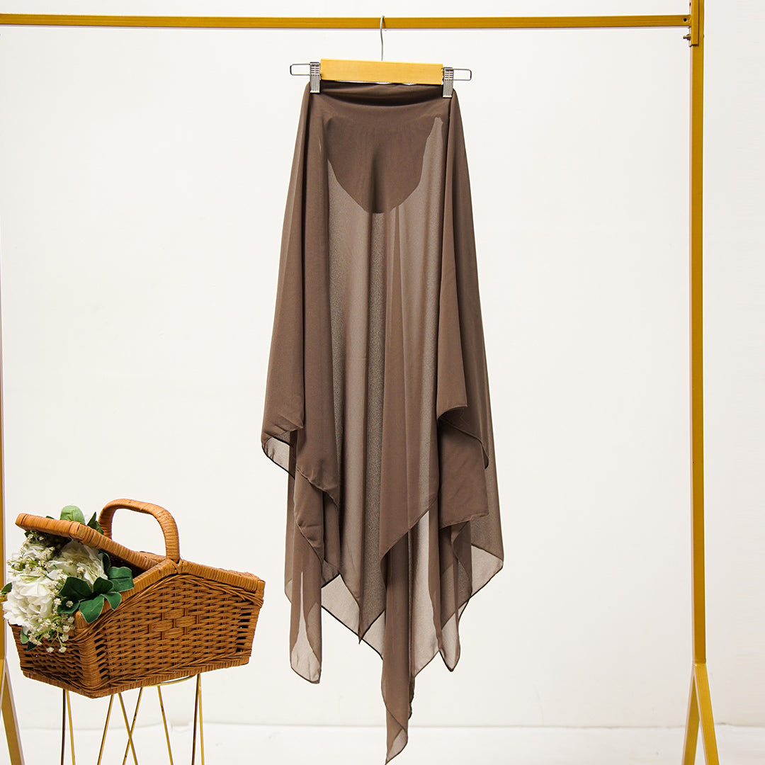 Long Khimar Instan Square Inner Double Layer Hayfa